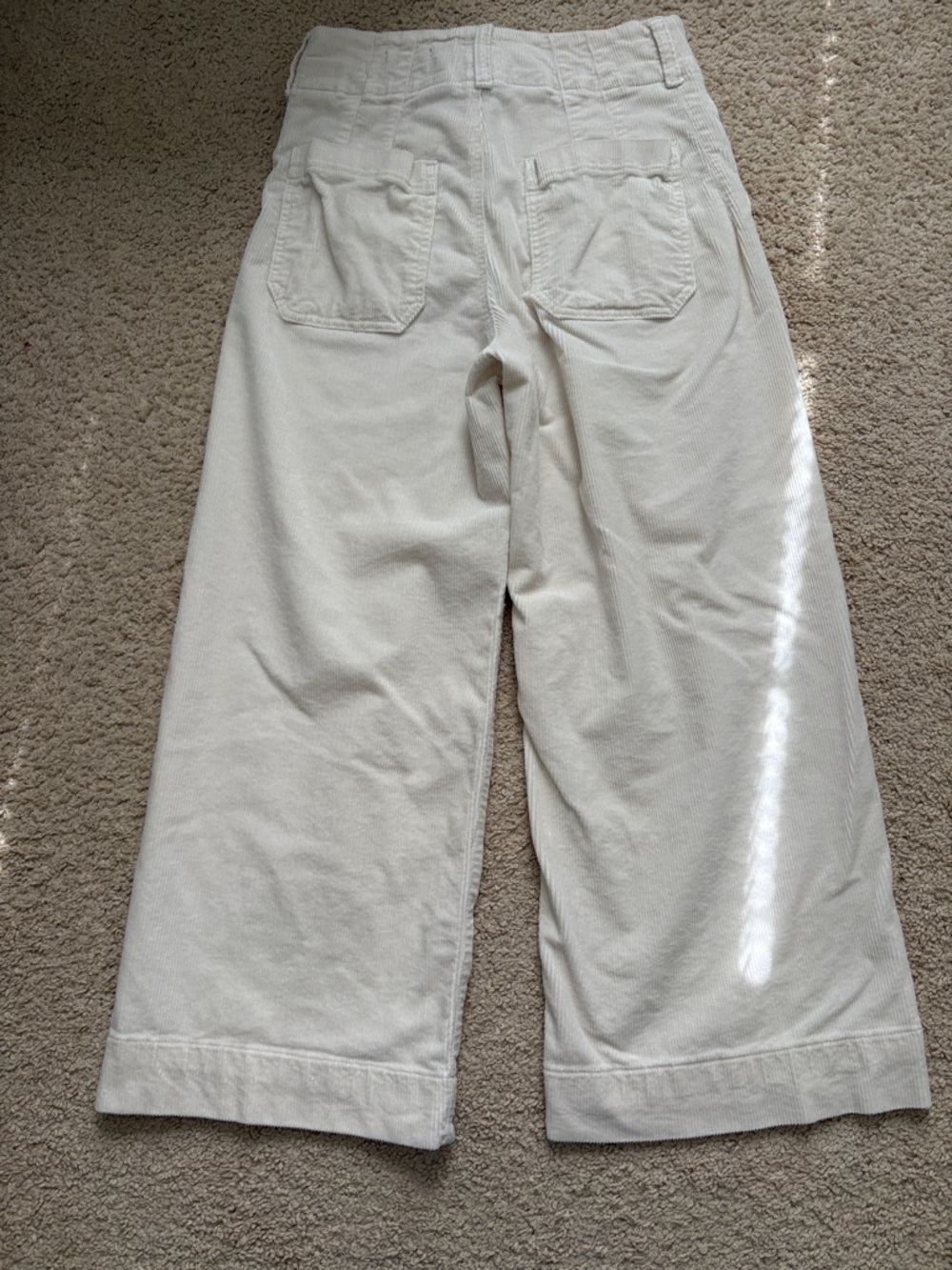 Anthropologie Off-White Wide-Leg Corduroy Jeans - Picture 3 of 14